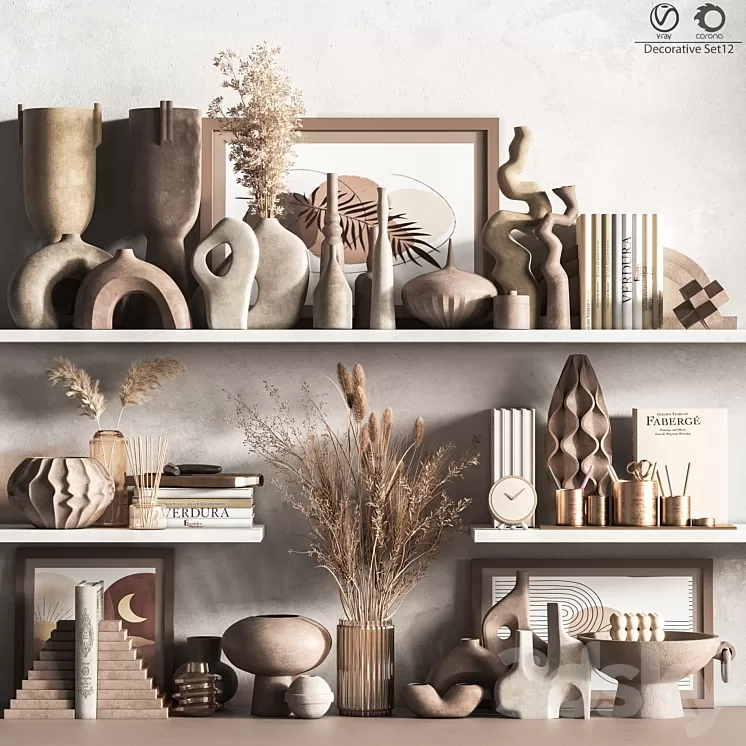Decorative set12 3D Model