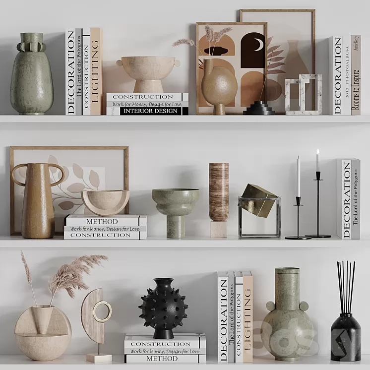 Decorative set13 3D Model Free