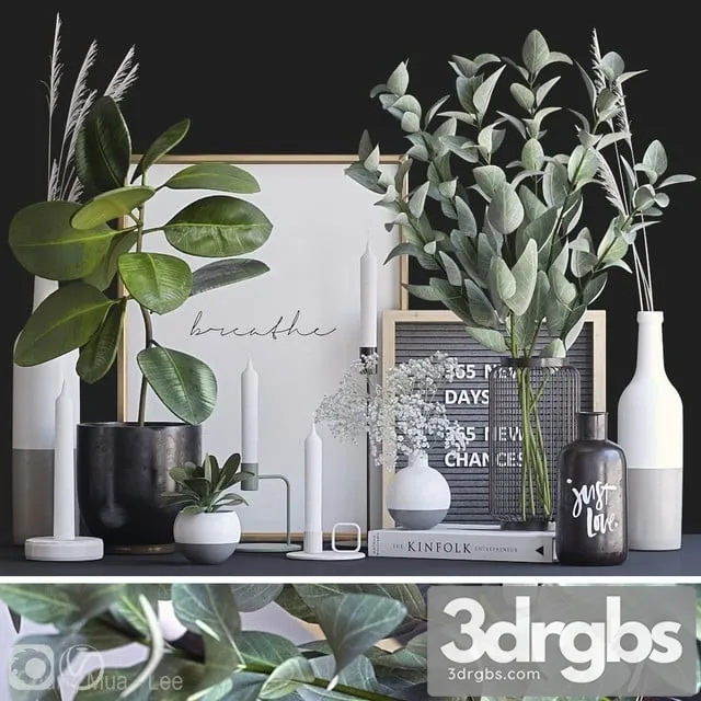 Decorative Set14 3D Model Free