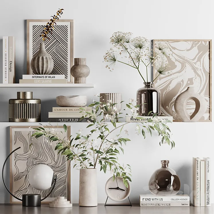 Decorative Set36 3D Model Free