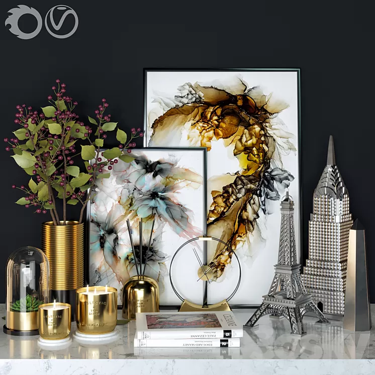 Decorative- set4 3D Model