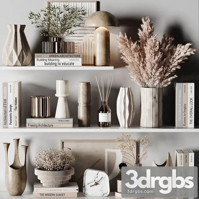 Decorative Set43 3D Model Free