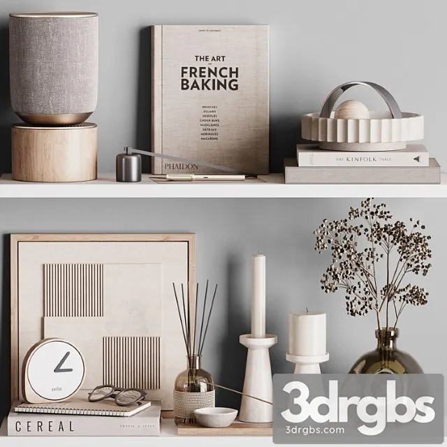 Decorative Set48 3D Model Free