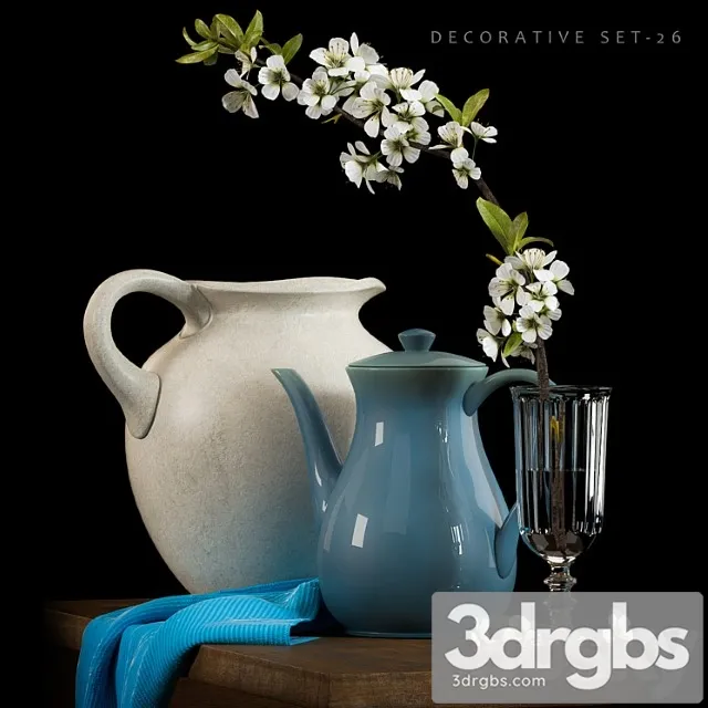 Decorative set6 3 3D Model Download