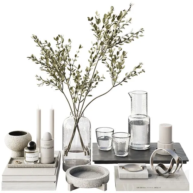 Decorative set89 3D Model