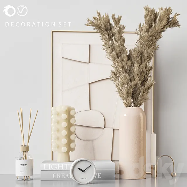 Decorative set_01 3D Model