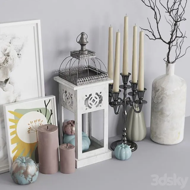 Decorative set_01 3D Model