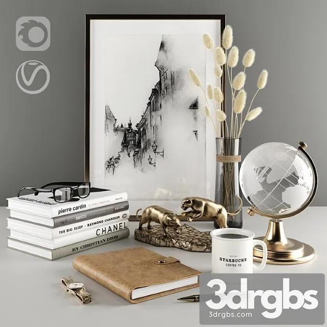 Decorative set_1_123 3D Model Free