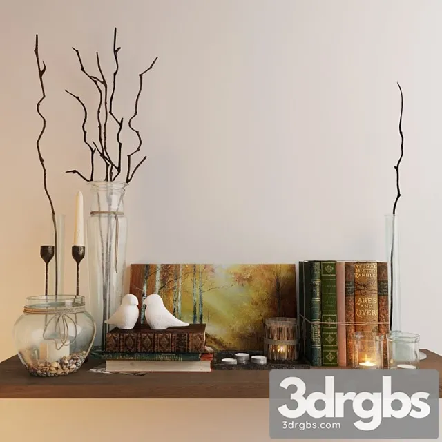 Decorative set_2 3D Model Free