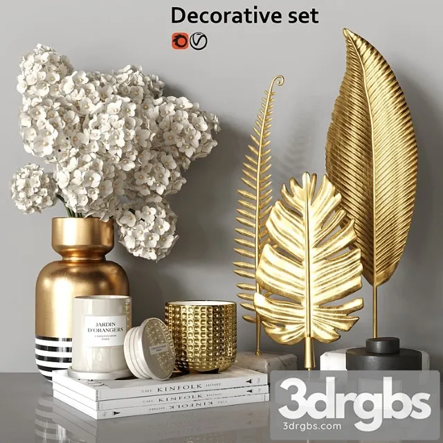 Decorative set_2222 3D Model Download