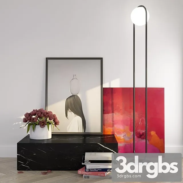 Decorative Set_22222 3D Model Free