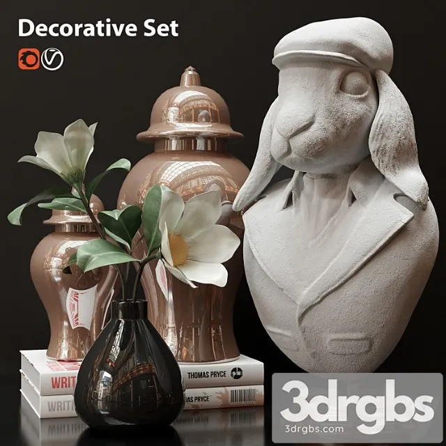 Decorative set_2222_3 3D Model Free