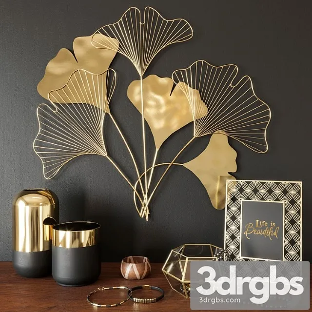 Decorative set_2_2_3 3D Model Free