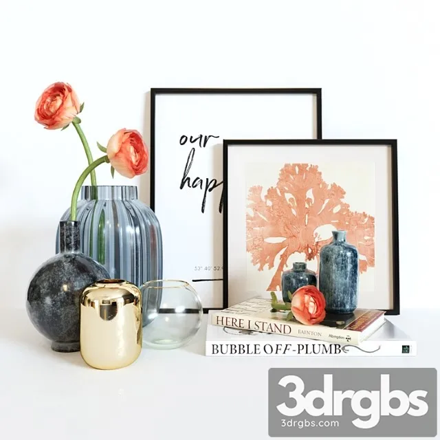 Decorative set_2_3 3D Model Free