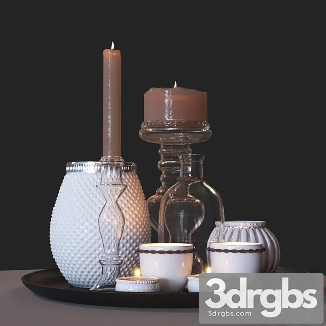 Decorative set_3_222 3D Model Free