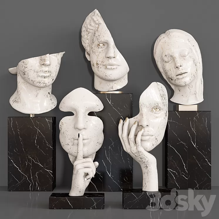 decorative set_47 3D Model Free