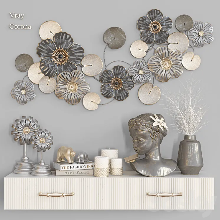 decorative set_60 3D Model Free
