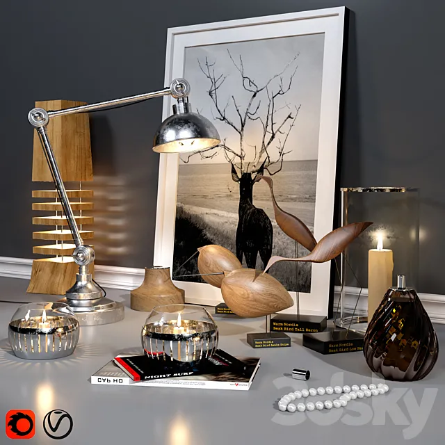 Decorative set_Vitra Model 3D Model