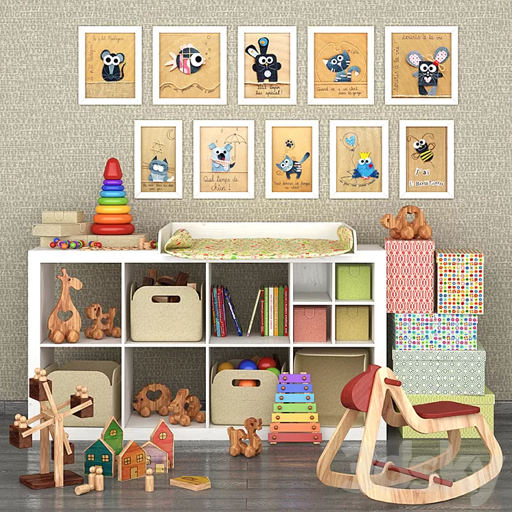 Decorative sets for children №2 3D Model