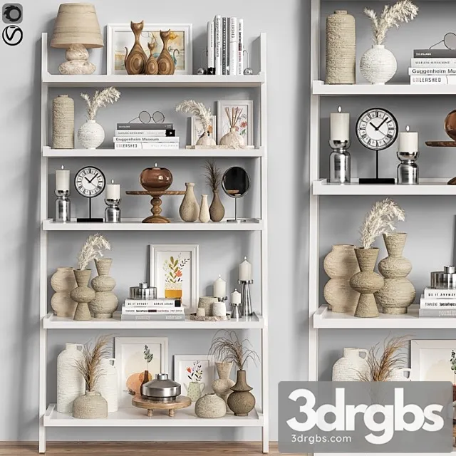 Decorative shelf 03 3D Model Download