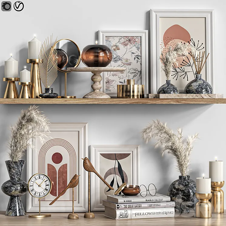 Decorative shelf 05 Free Download