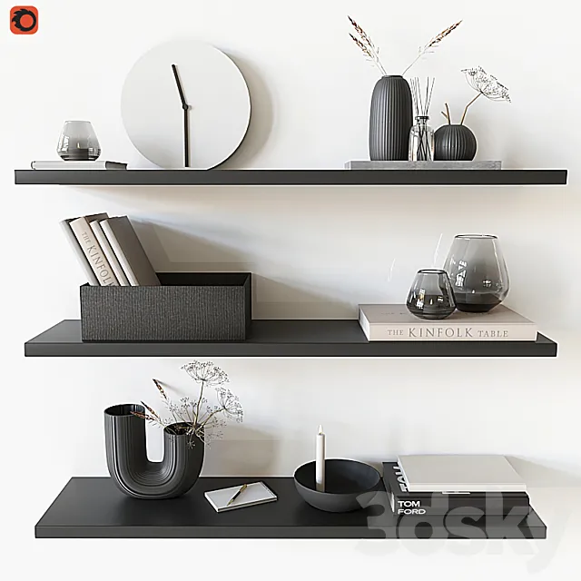 Decorative shelf 05 3D Model