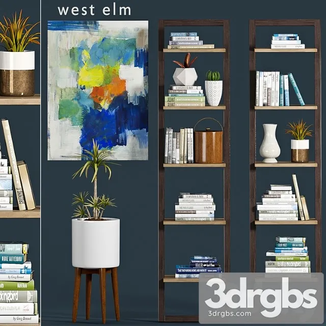 Decorative shelf -4 3D Model Free