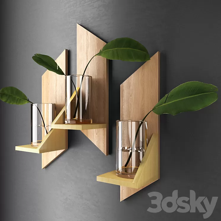 Decorative shelves with sheets
