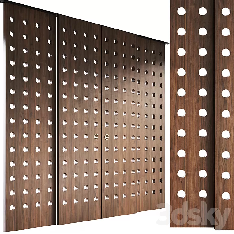 Decorative sliding partition Mobius