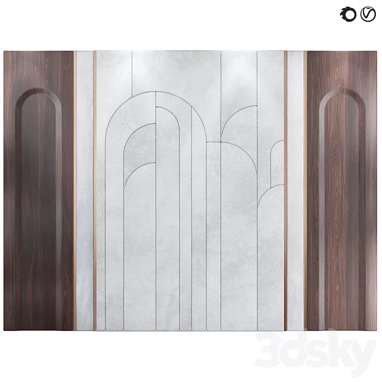 Decorative soft panel 101 3D Model Free