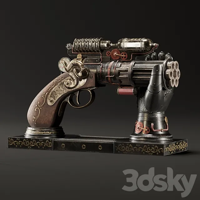 Decorative Steampunk Gun 3DModel