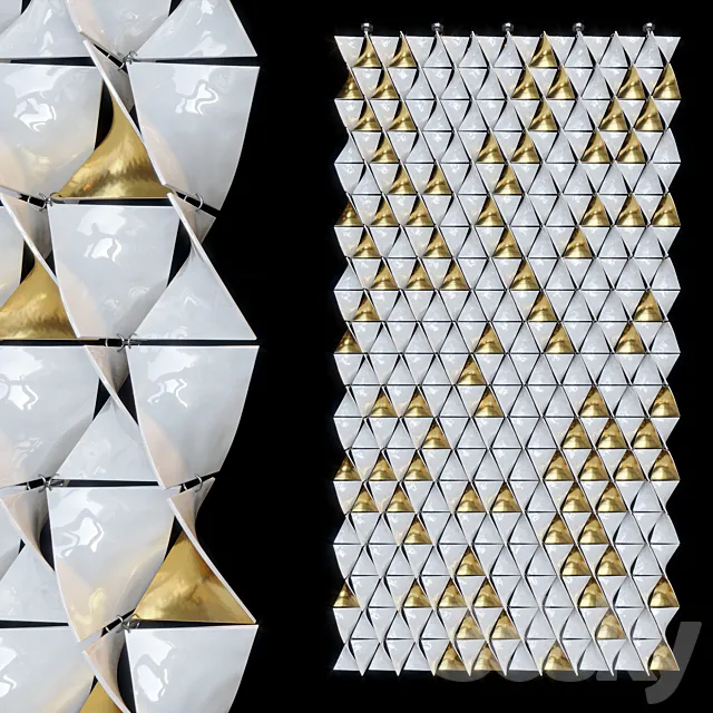 Decorative suspended partition wall Vargov® Design 3D Model