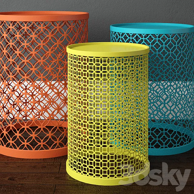 Decorative Table Set 3D Model