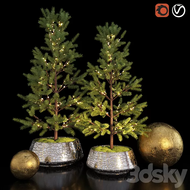 Decorative Tree Restoration Hardware 3D Model