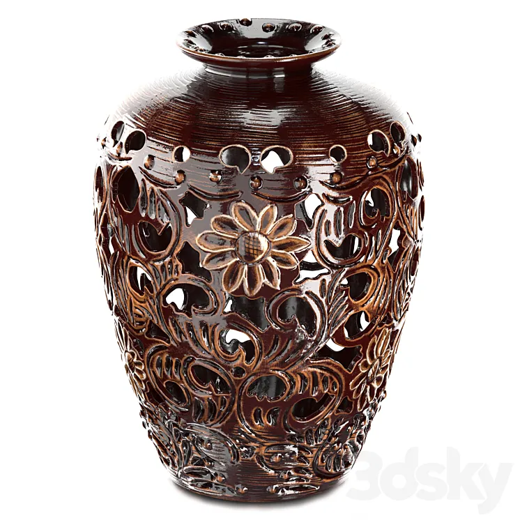 Decorative Vase 3D Model Free