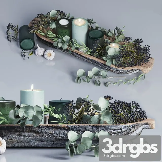 Decorative vase with candles