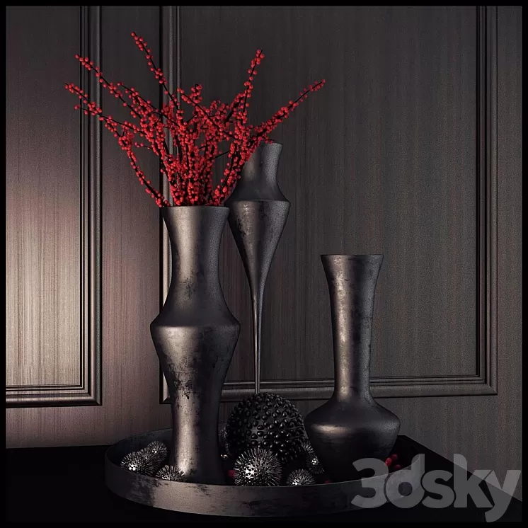 Decorative Vases 3D Model