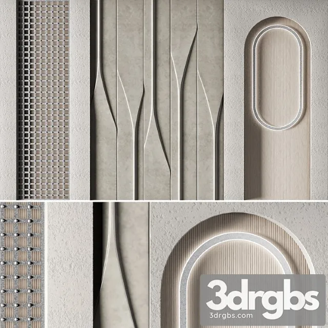 Decorative Wall 01 3D Model Free