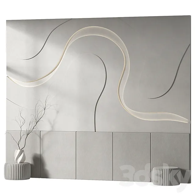 decorative wall 01 3D Model