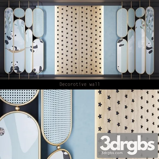 Decorative wall 10 3D Model Free