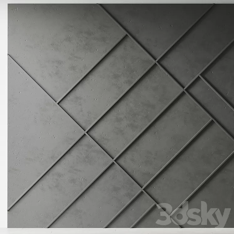 Decorative wall 10 3D Model Free