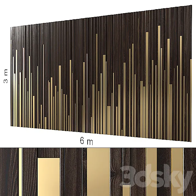Decorative wall 101. 3D Model