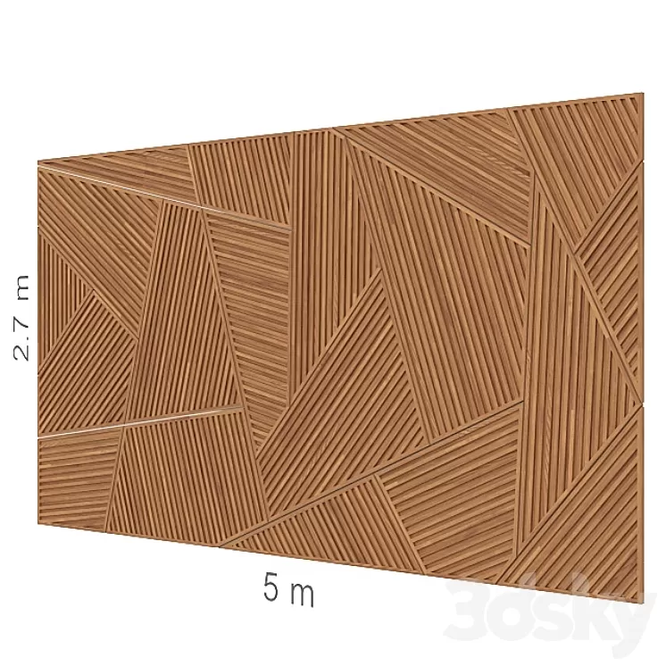Decorative wall 11. 3D Model
