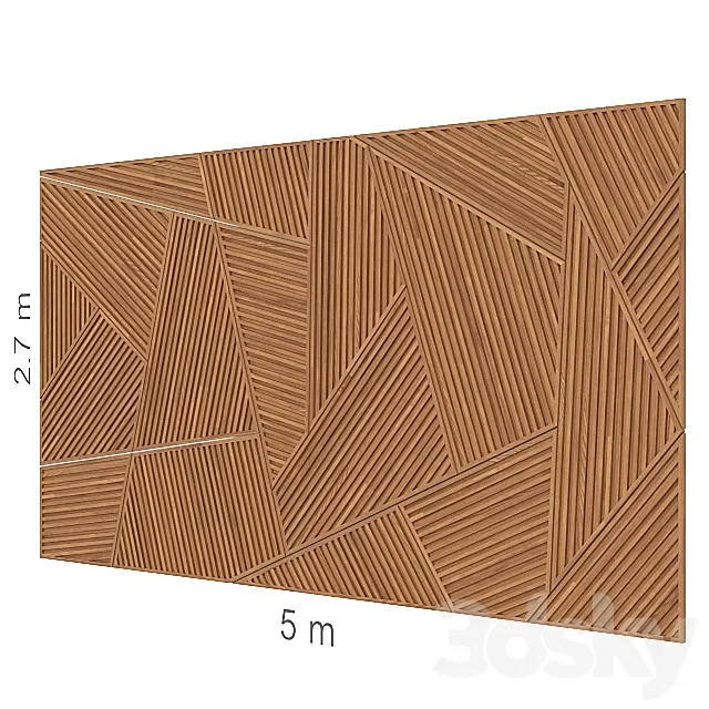 Decorative wall 11. 3DModel