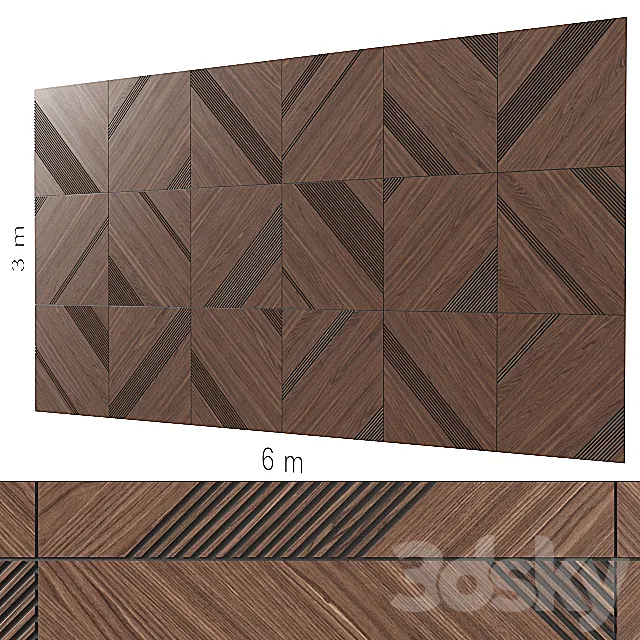 Decorative wall 126. 3D Model