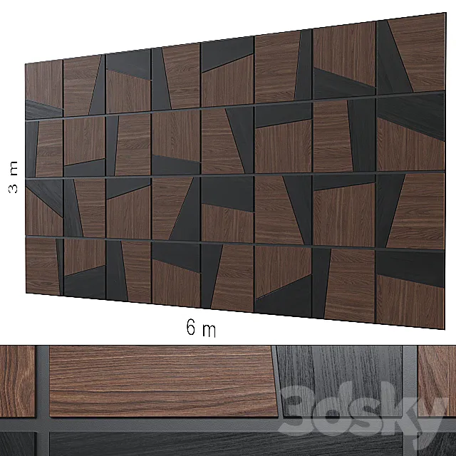 Decorative wall 137. 3D Model