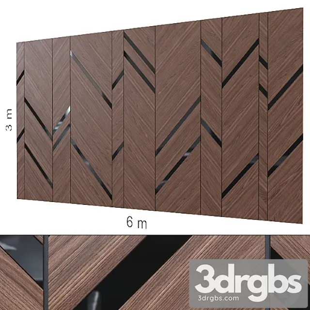 Decorative wall 139. 3D Model Free
