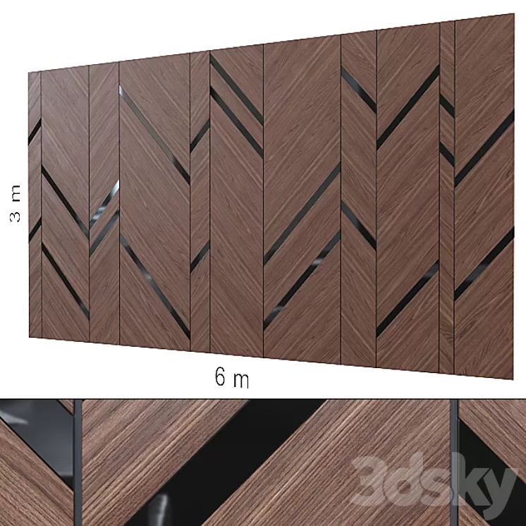 Decorative wall 139. 3D Model