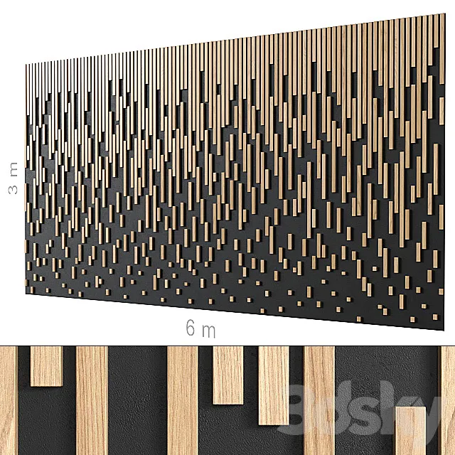 Decorative wall 141. 3DModel