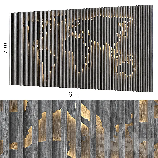 Decorative wall 146. 3D Model